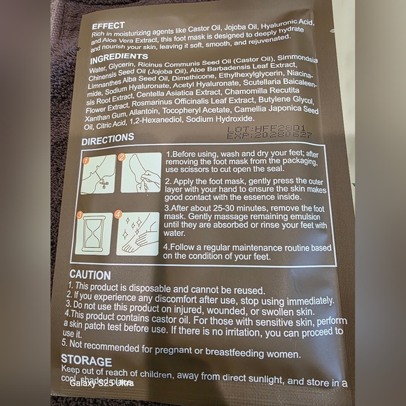 👣👣Foot Mask - (3 Pack) - Picture 2 of 7